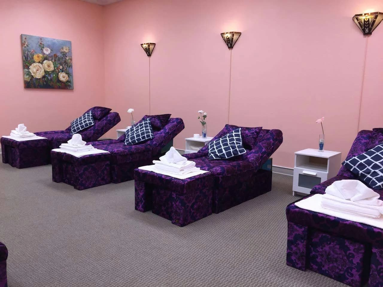 Spa Treatment Beds and Relaxation Room